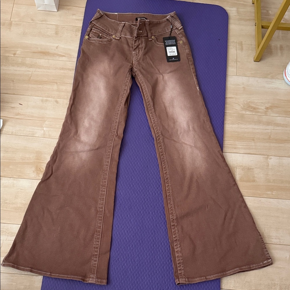 True Religion Brown Flare Jeans